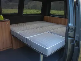 Campervan full width bed
